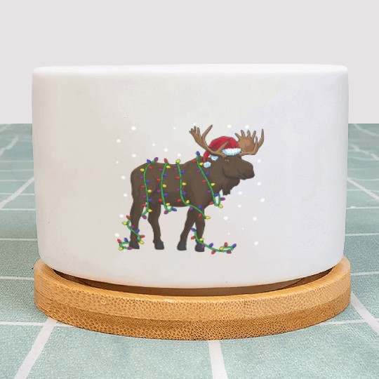 Moose Christmas Scandinavia Animal Plant Pots