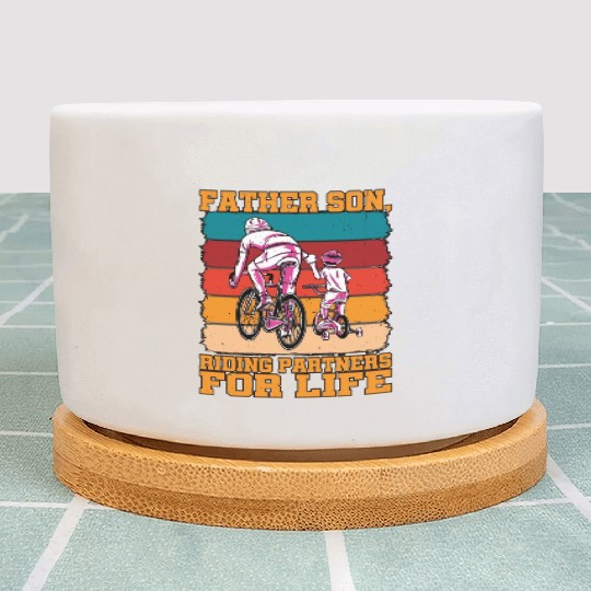 Father Son, Riding Partners For Life Plant Pots