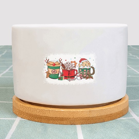 Christmas Hot Chocolate Cup Plant Pots