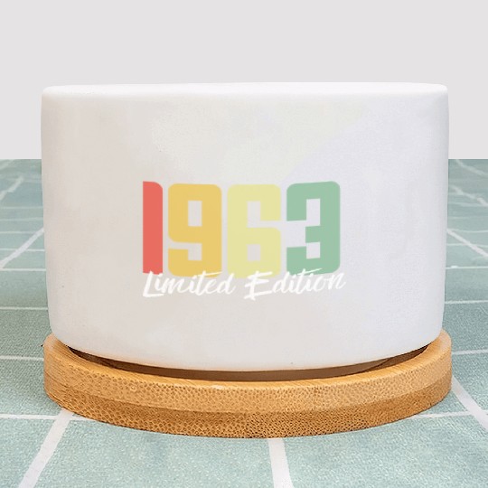 60 Years Vintage 1963 Retro 60th Birthday Plant Pots