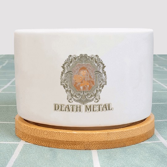 Goth Satan Rock Festivals Black Heavy Death Metal Plant Pots