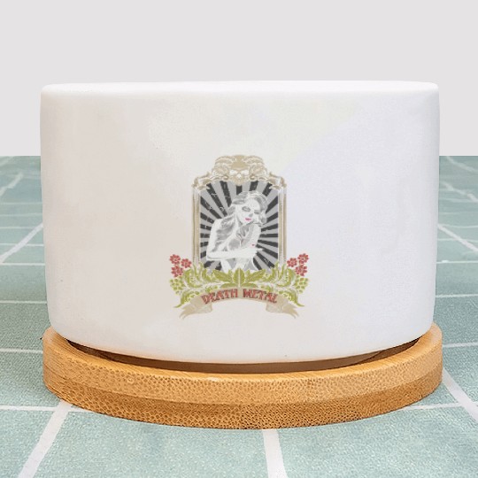 Goth Satan Rock Festivals Black Heavy Death Metal Plant Pots