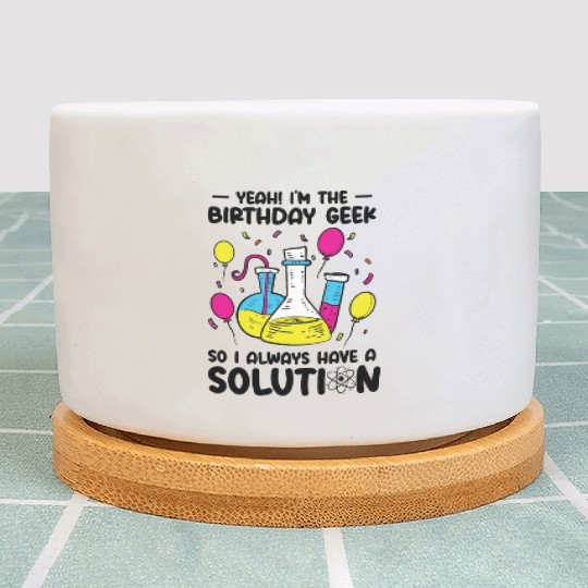Science Theme Birthday Party Chemistry Scientist Plant Pots