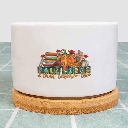 fall Vibes That Teacher Life Plant Pots