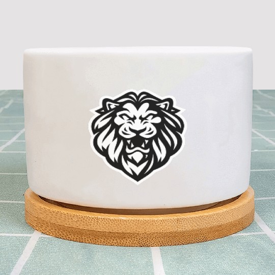 Brave like a lion Plant Pots