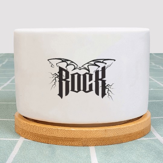 Punk Rock, Bat Best Metal Gift for friends Plant Pots