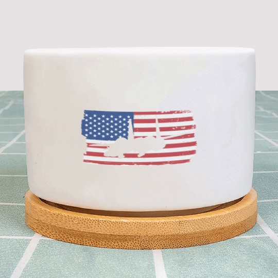 F-15 Eagle Fighter Jet American Flag F15 Eagle Plant Pots