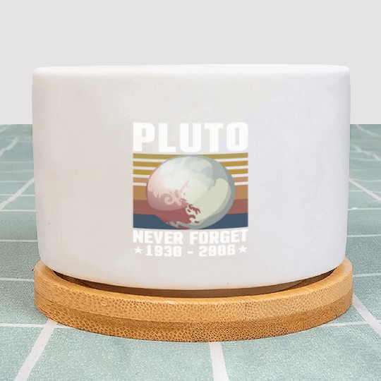 PLUTO NEVER FORGET 1930-2006 Plant Pots