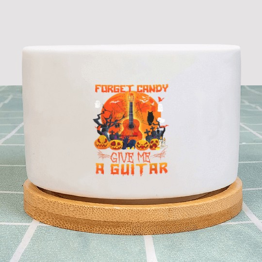 Guitar Halloween Candy Plant Pots