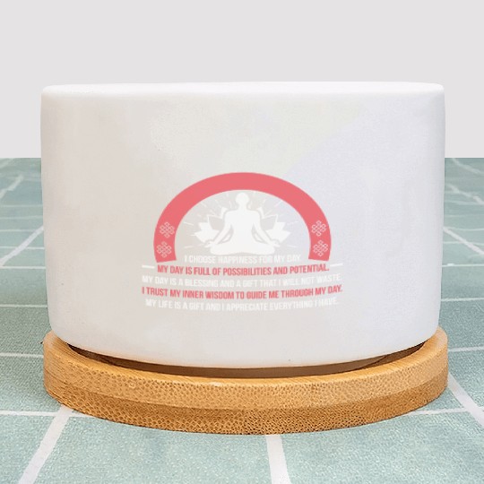 Positive Affirmation Daily Motivation Buddha Mantr Plant Pots