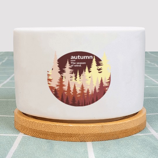 Autumn Forest Sun Plant Pots