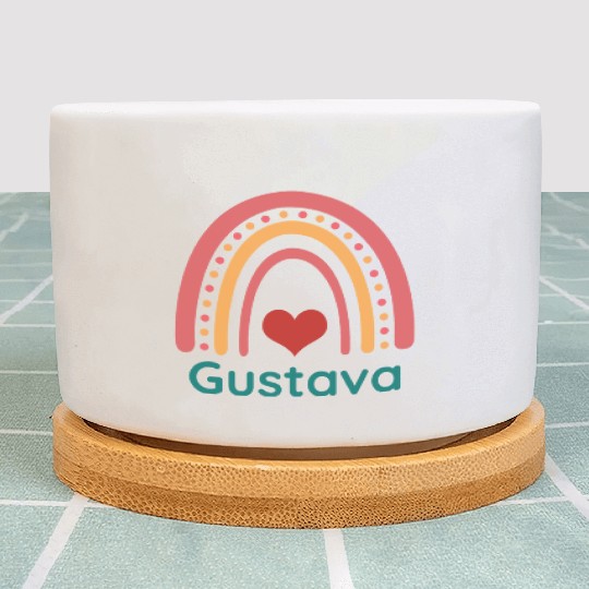 Gustava Vintage Boho Rainbow Plant Pots