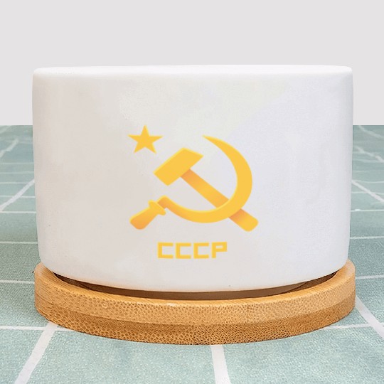 USSR Soviet Union Russia Hammer Sickel USSR Flag C Plant Pots