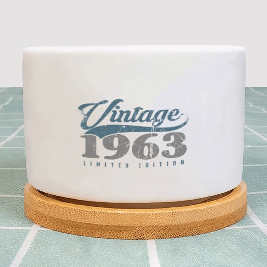 60 Years Vintage 1963 Retro 60th Birthday Plant Pots