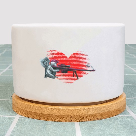 Gaming is my Valentine Gamers Valentines Day Cupid Plant Pots