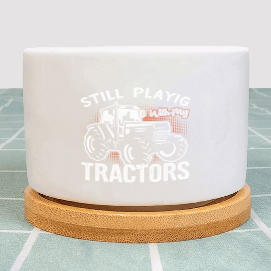 Farmer Farmer Tractor Tractor Farm Plant Pots