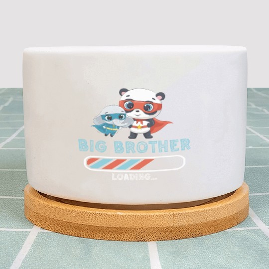 Big brother super hero panda elephant Plant Pots