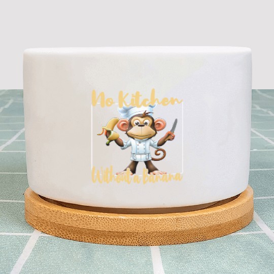 Banana Vibes kitchen monkey Plant Pots