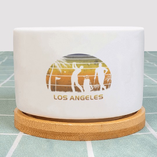 Retro Los Angeles Golf Golfing Fan Golfer Gift Plant Pots