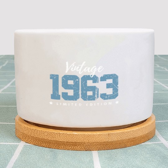60 Years Vintage 1963 Retro 60th Birthday Plant Pots