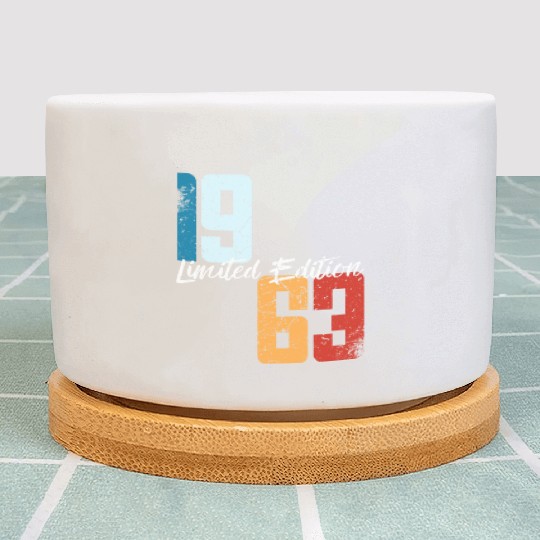 60 Years Vintage 1963 Retro 60th Birthday Plant Pots