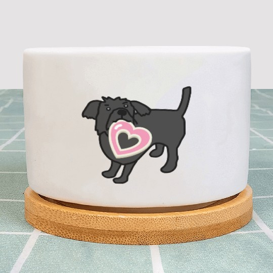 valentines day Dog puppy pet owners gift be mine Plant Pots