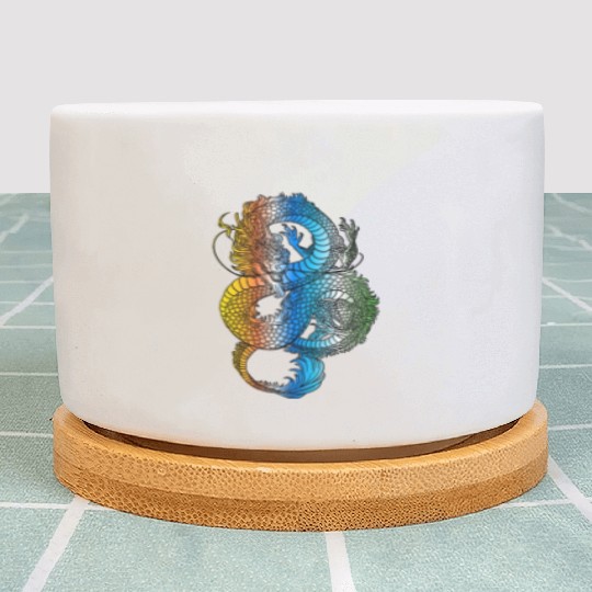 Japanese Dragon Vintage Demon Retro 102 Plant Pots