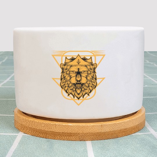 Lion King Coat Of Arms Plant Pots