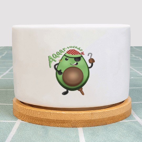 Avocado Pirate - character design Plant Pots