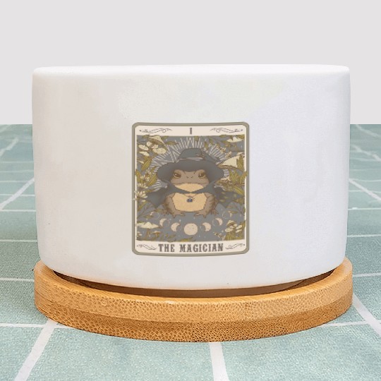 The Magician Tarot Card The Frog Vintage Funny Plant Pots