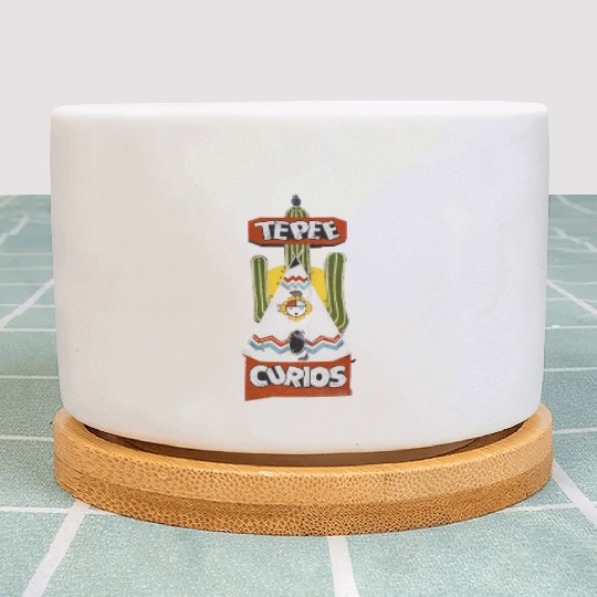 Tepee Curios Route 66 Neon Tucumcari New Mexico Plant Pots