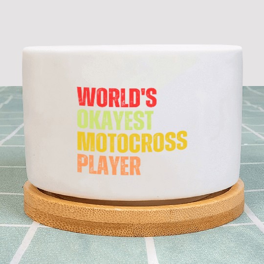 World's Okayest Pickleball Player Funny Sport Plant Pots