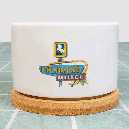 Route 66 Neon Palomino Motel Tucumcari, New Mexico Plant Pots