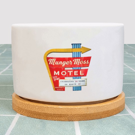 Munger Moss Motel Sign Route 66 Lebanon MO Plant Pots