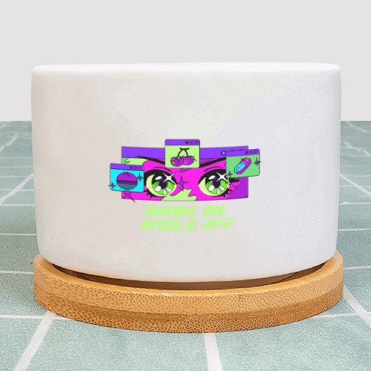 Anime On World Off Funny Japanese Humor Japan Anim Plant Pots