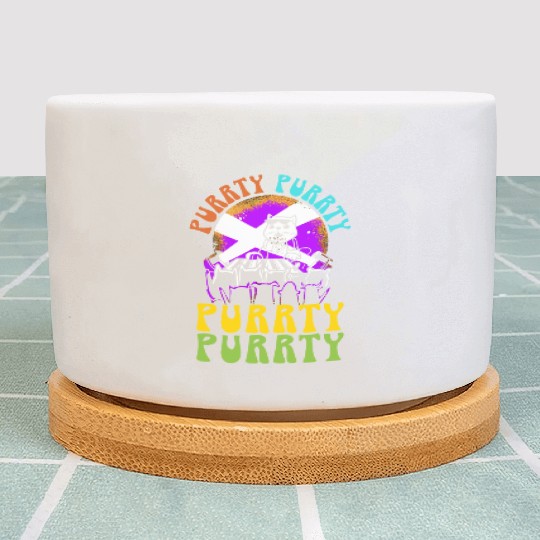 Purrty Piano Cat Musician Musical Pianist Music Plant Pots