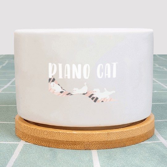 Piano Cat Musician Musical Instrument Pianist Plant Pots