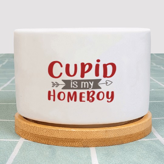 Best Valentines Day Cupid is My Homeboy369 Plant Pots