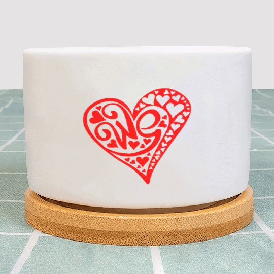 Galentines Day Red Heart We Valentines Day2 Plant Pots