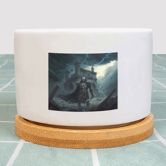 Death Knight in Thunderstorm Plant Pots