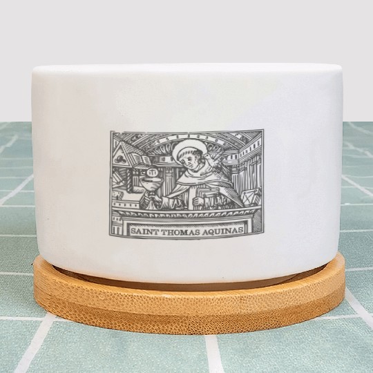 St Thomas Aquinas Patron Saint Students Catholic S Plant Pots