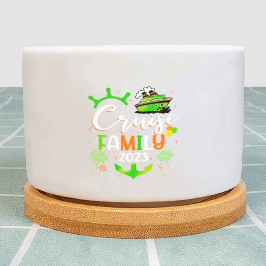 Family Cruise Squad 2023 St Patricks Cruise Plant Pots