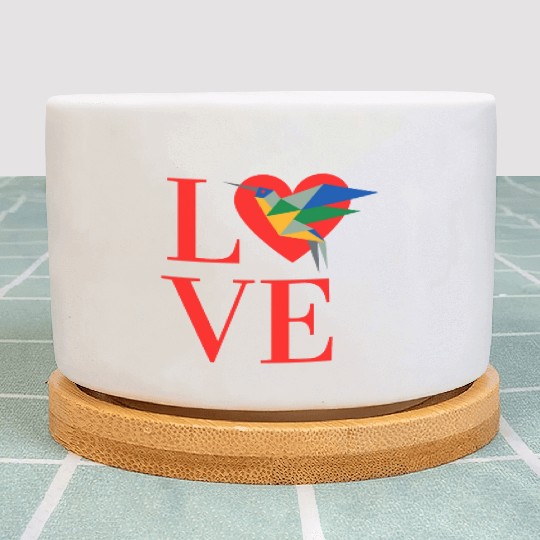 We Love Hummingbird Plant Pots For Hummingbird lover