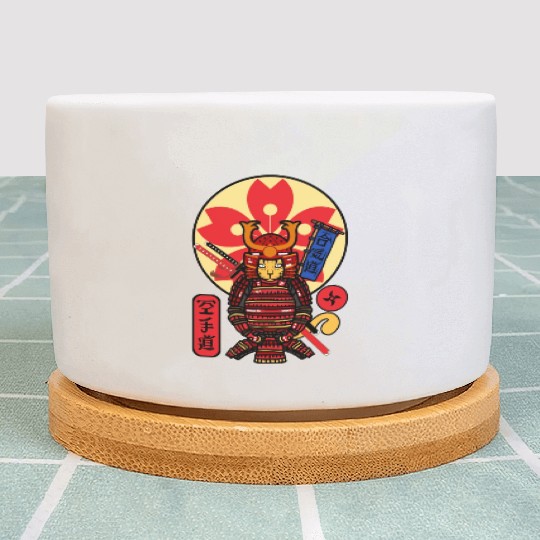 Samurai Cat Plant Pots