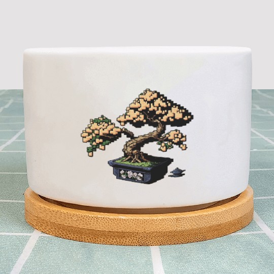 8 Bit Bonsai Tree Plant Pots