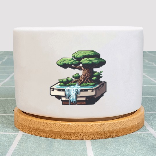 8 Bit Bonsai Tree Plant Pots