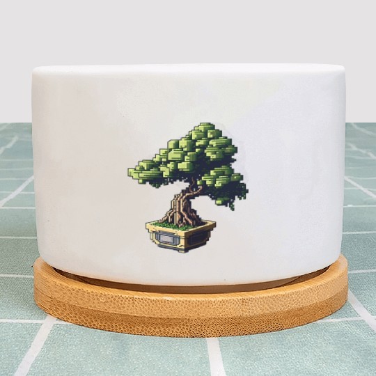 8 Bit Bonsai Tree Plant Pots