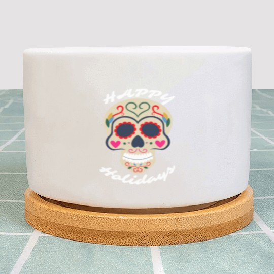 Happy Holidays Plant Pots