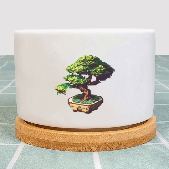 8 Bit Bonsai Tree Plant Pots
