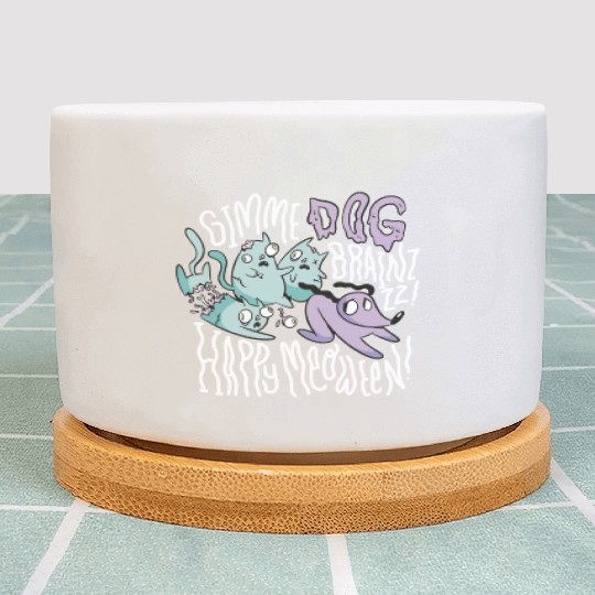 Zombie cats scary dog Zombie cats scary dog inspir Plant Pots